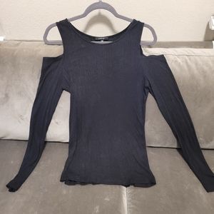 DREW brand black long sleeve, medium top.